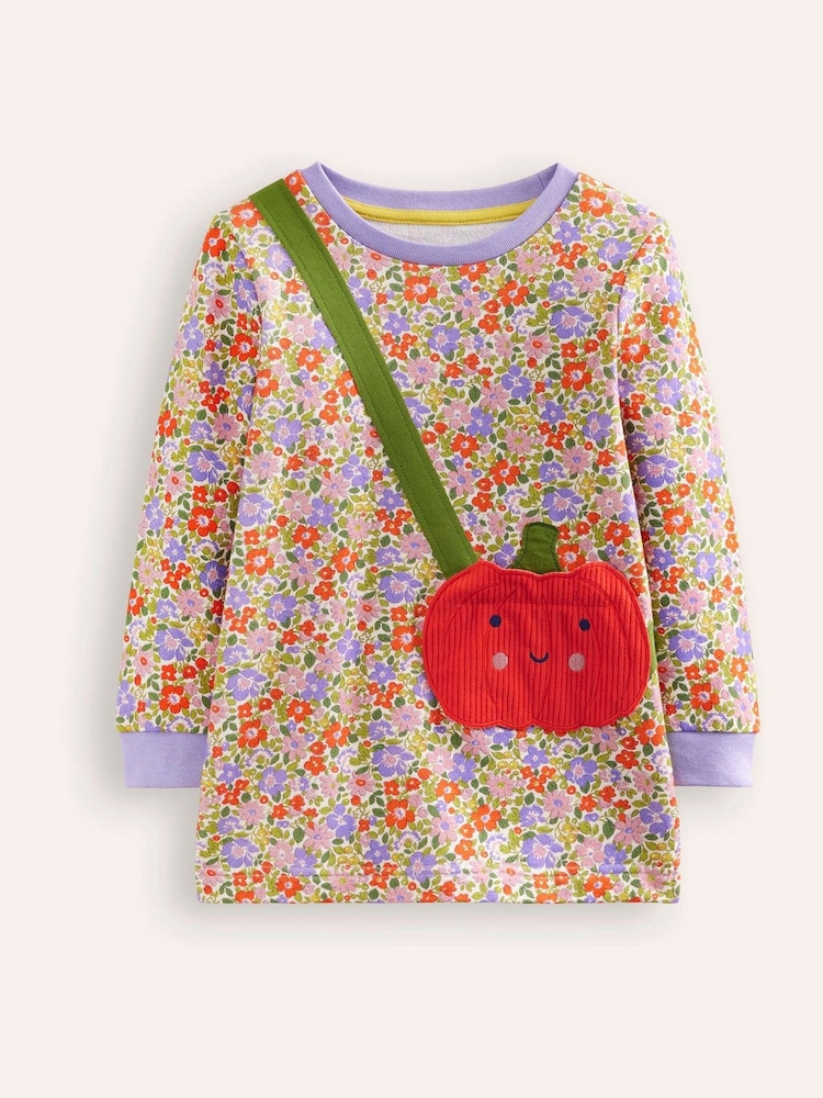 Boden Orange Pumpkin Appliqué Bag Tunic - Image 1 of 4