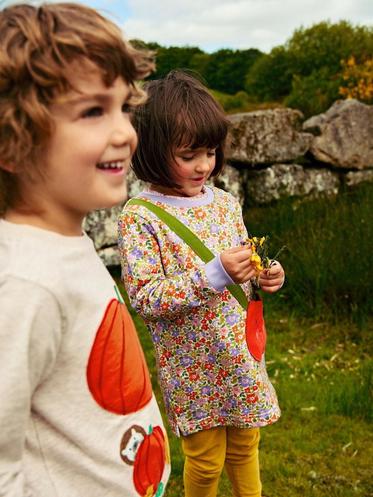 Boden Orange Pumpkin Appliqué Bag Tunic - Image 4 of 4