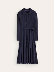 Boden Blue Rachel Knitted Shirt Dress - Image 5 of 6