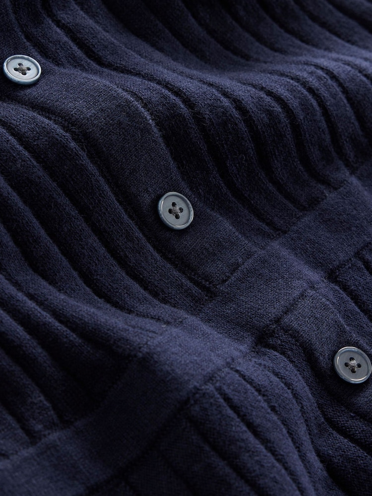 Boden Blue Rachel Knitted Shirt Dress - Image 6 of 6