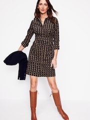 Boden Brown Flora Corduroy Shirt Dress - Image 1 of 5