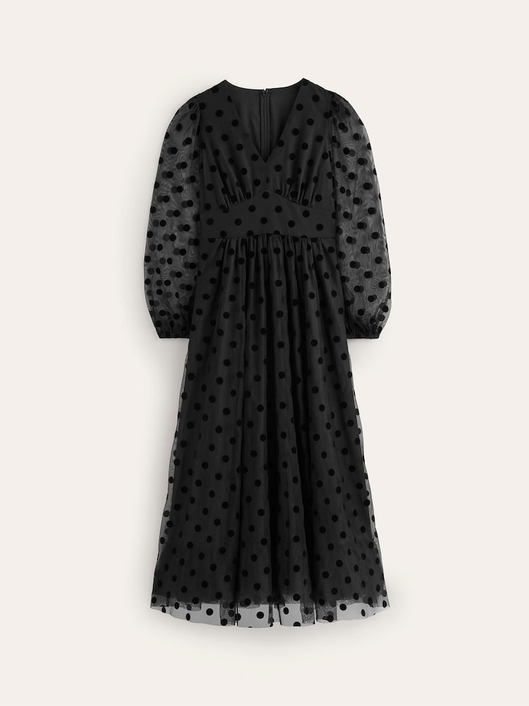 Boden Black Christina Tulle Midi Dress - Image 5 of 5