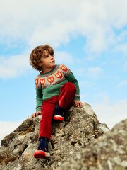 Boden Green Fox Fair Isle Pattern Jumper - Image 1 of 4