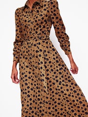 Boden Brown 100% Cotton Aubrey Cord Midi Shirt Dress - Image 3 of 5