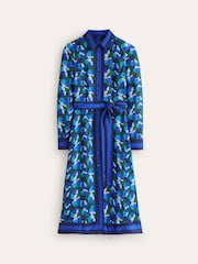 Boden Blue Kate Satin Shirt Dress - Image 5 of 5