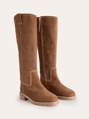 Boden flache, kniehohe Stiefel - Bild 3 von 4
