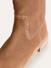 Boden flache, kniehohe Stiefel - Bild 4 von 4