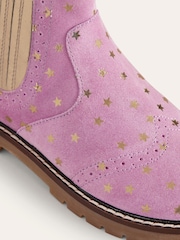 Boden Pink Star Leather Chelsea Boots - Image 2 of 2