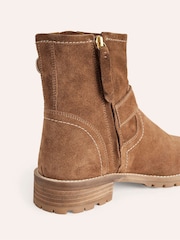 Boden Brown Buckled Biker Boots - Image 4 of 4