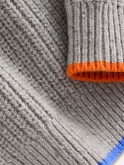 Boden Grey Heritage Quarter Zip Jumper - Image 3 of 3