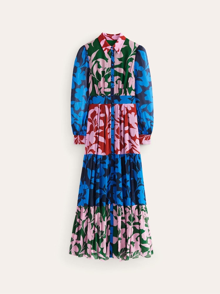 Boden Brown Occasion Maxi Shirt Dress - Image 5 of 5
