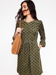 Boden Green Ora Short Corduroy Dress - Image 1 of 5