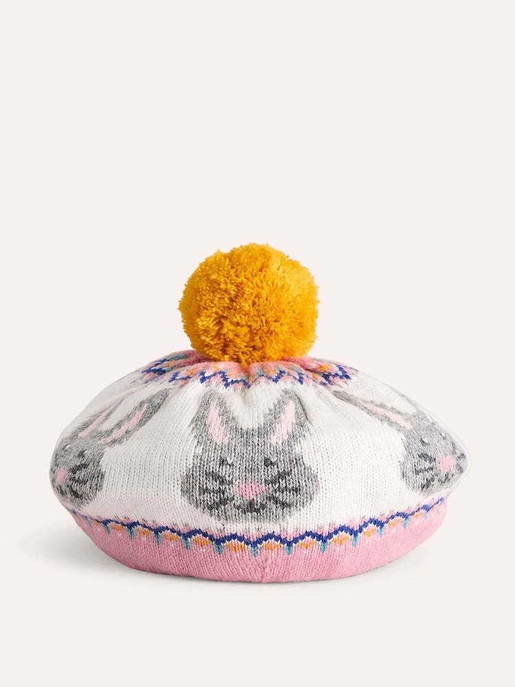 Boden zajček fairisle vzorec pletena baretka klobuki in kape; pokrivala - Slika 2 iz 3 Boden zajček fairisle vzorec pletena baretka klobuki in kape; pokrivala - Slika 2 iz 3