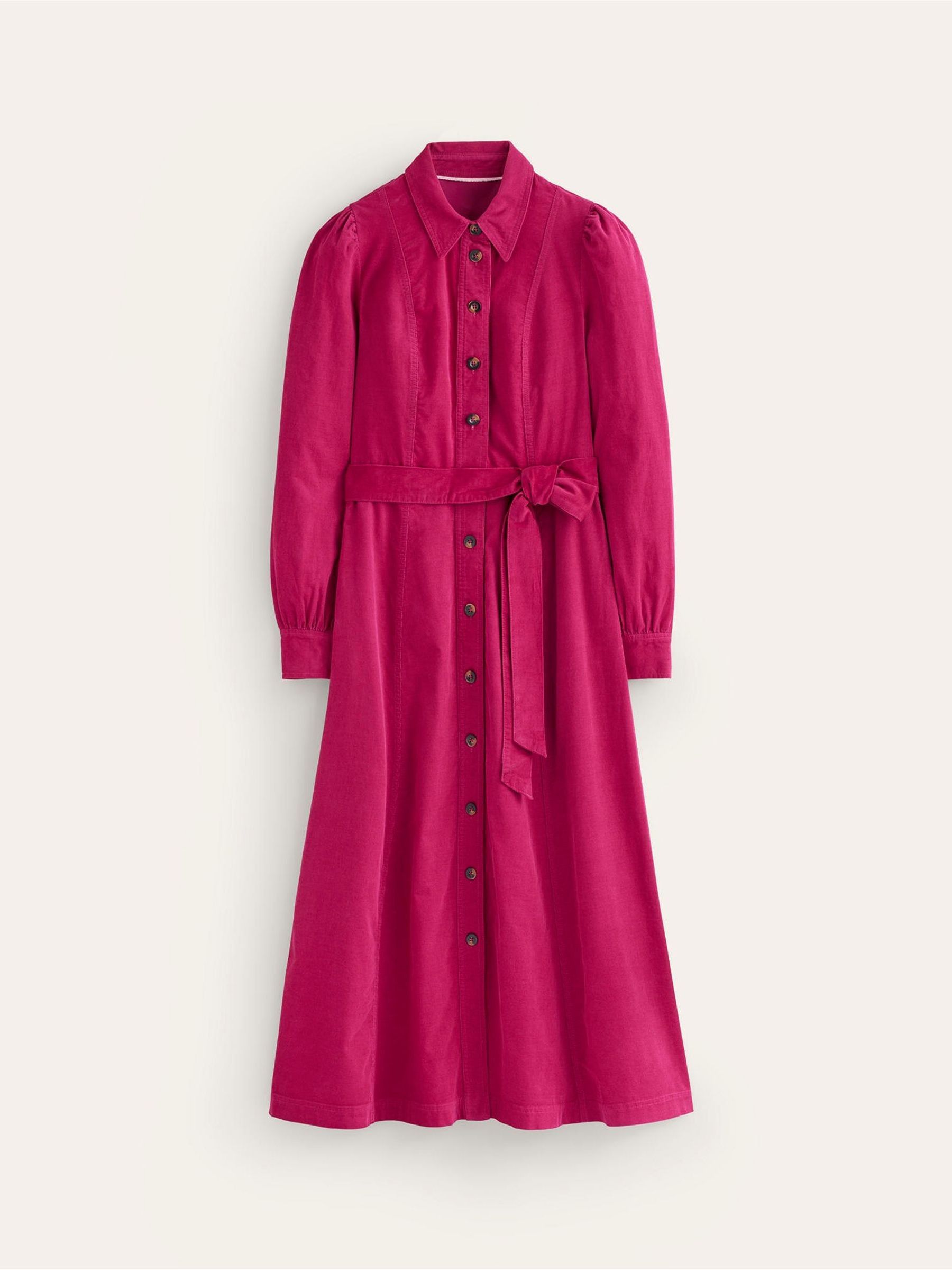 Buy Boden Pink 100 Cotton Aubrey Cord Midi Shirt Dress from Next Luxembourg