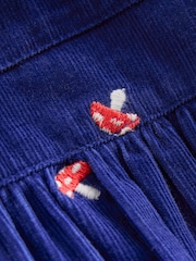 Boden Blue 100% Cotton Aubrey Puff Sleeve Toadstool Shirt Dress - Image 4 of 4