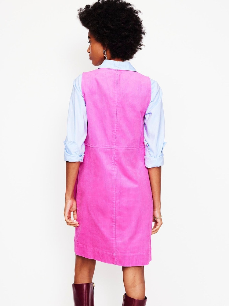 Boden Pink Pia Cord Shift Dress - Image 2 of 5