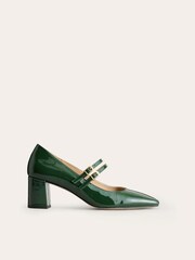 Boden Green Block Heel Pumps - Image 2 of 4