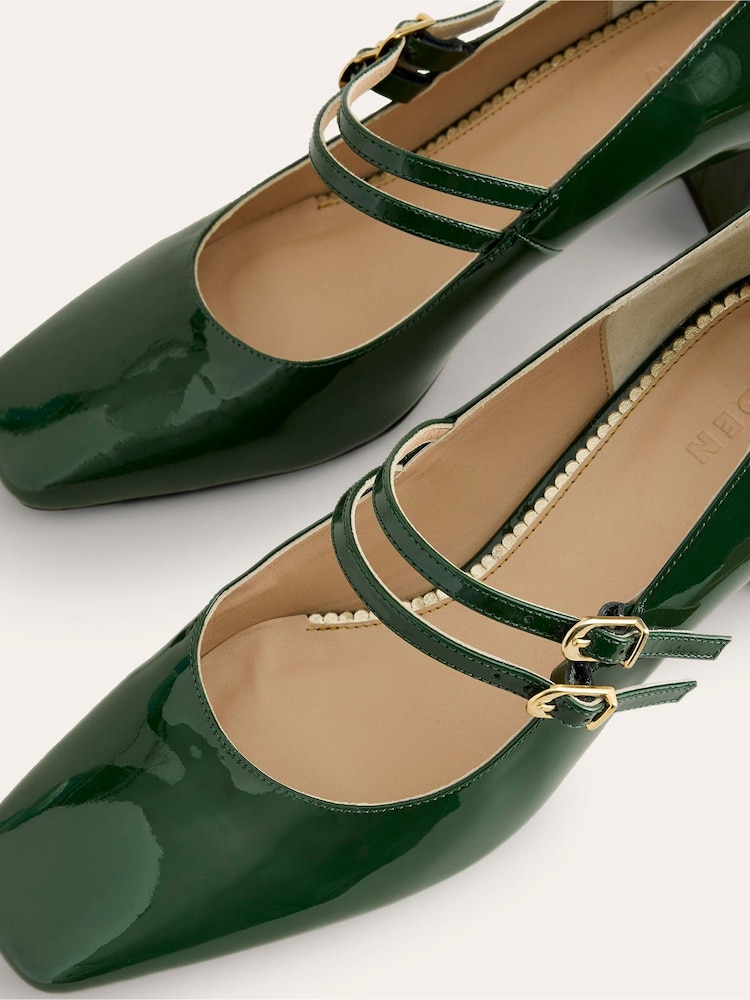 Boden Green Block Heel Pumps - Image 4 of 4