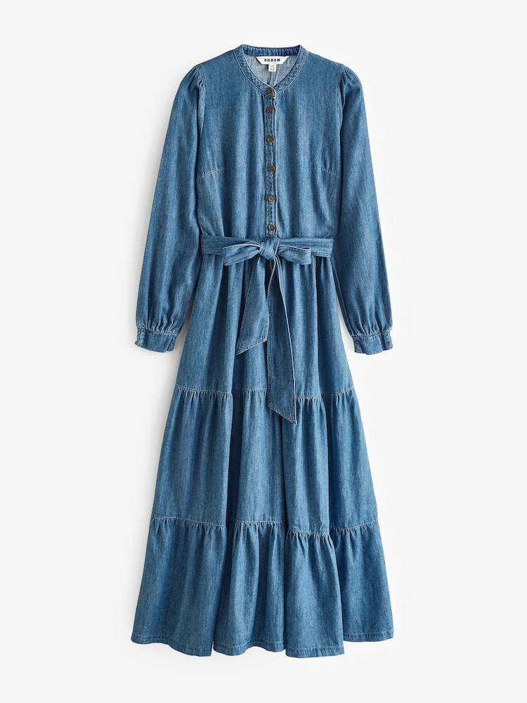Boden Blue Alba Denim Maxi Dress - Image 2 of 2