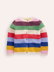 Boden Blue Stripe Textured Cardigan - Image 2 of 4