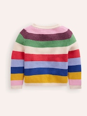 Boden Blue Stripe Textured Cardigan - Image 3 of 4