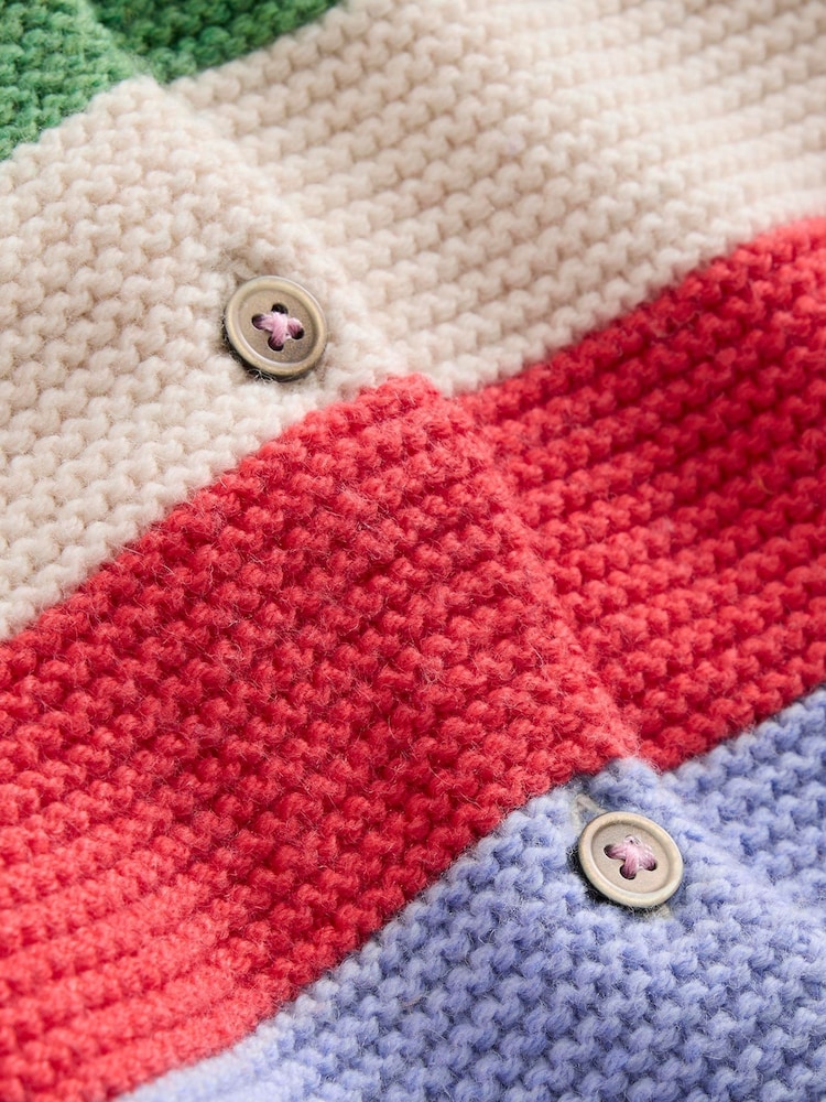 Boden Blue Stripe Textured Cardigan - Image 4 of 4 Boden Blue Stripe Textured Cardigan - Image 4 of 4