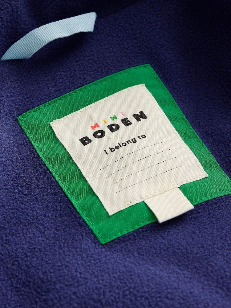 Boden Green Fleece Lined Puffer Coat - Image 4 of 4