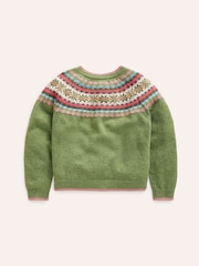 Boden Green Edie Fair Isle Pattern Cardigan - Image 3 of 4