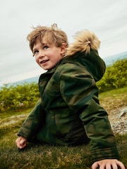 Boden Green Camo Authentic Waterproof Parka - Image 1 of 5