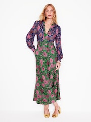 Boden Ivy Gesmoktes Midikleid - Bild 1 von 6