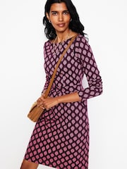 Boden Purple 100% Cotton Florrie Long Sleeve Dress - Image 3 of 5