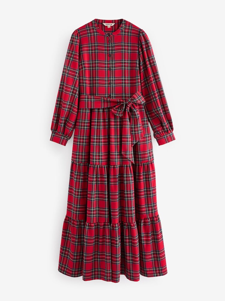 Boden Alba Check платье макси - Изображение 2 из 2