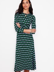 Boden Blue Twisted Waist Jersey Dress - Image 2 of 6