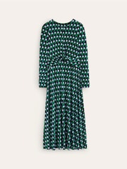 Boden Blue Twisted Waist Jersey Dress - Image 6 of 6