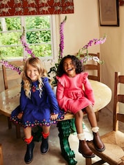 Boden Blue 100% Cotton Betsy Tiered Twirly Dress - Image 2 of 4