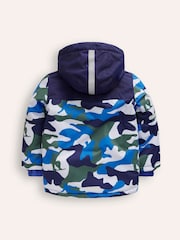 Boden Blue Camo All Weather Waterproof Coat - Image 2 of 4