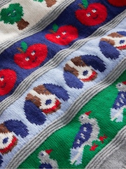 Boden Grey Dog Novelty Fair Isle Pattern Jumper - Image 3 of 4