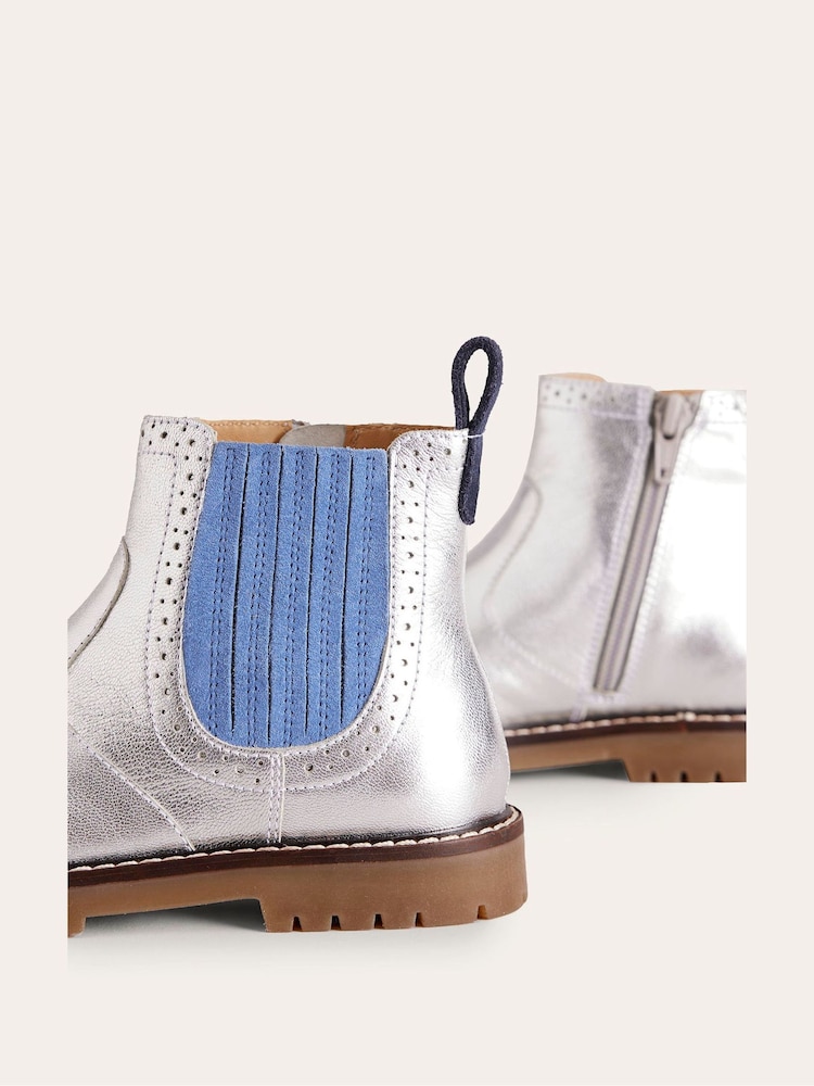 Boden Metallic Metallic Leather Chelsea Boots - Image 3 of 3