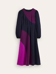 Boden Blue Crew Neck Ponte Dress - Image 6 of 6