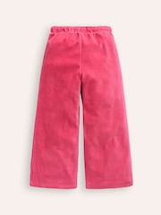 Boden Pink Heart Pocket Velour Joggers - Image 2 of 3