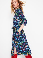 Boden Blue Kate Midi Shirt Dress - Image 3 of 5