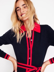 Boden Blue Victoria Knitted Shirt Dress - Image 3 of 5
