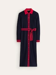 Boden Blue Victoria Knitted Shirt Dress - Image 5 of 5