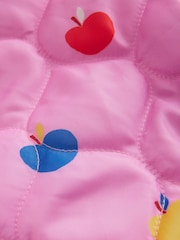Boden Blue Longline Rainbow Padded Coat - Image 4 of 5