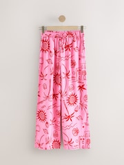 Pink Graphic Button Through Vest Pyjamas - Image 10 of 12
