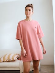Pink Sunset 100% Cotton Oversized Night T-Shirt - Image 5 of 5