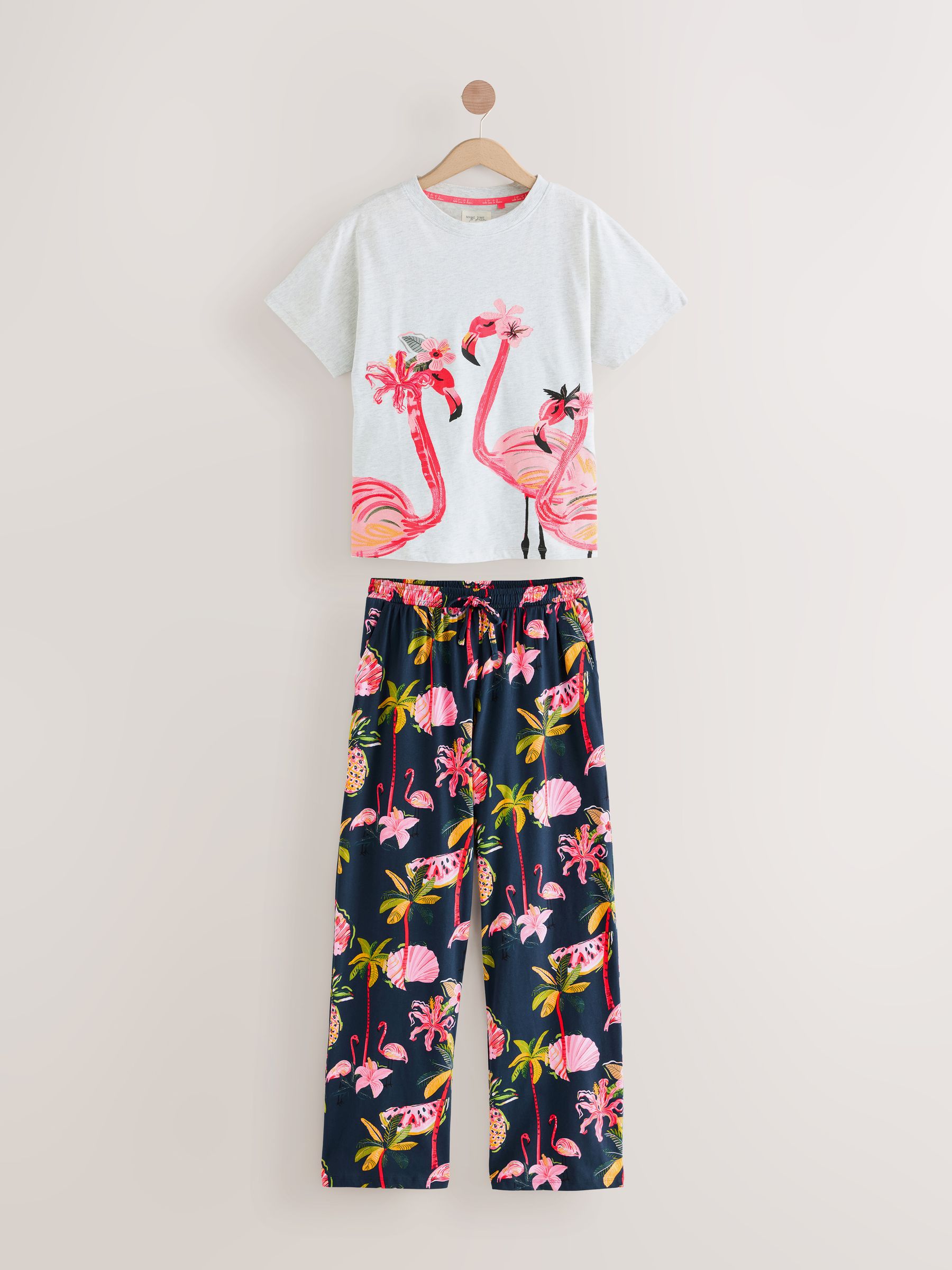 Buy Pink Flamingo Jersey Short Sleeve Pyjamas from Next USA