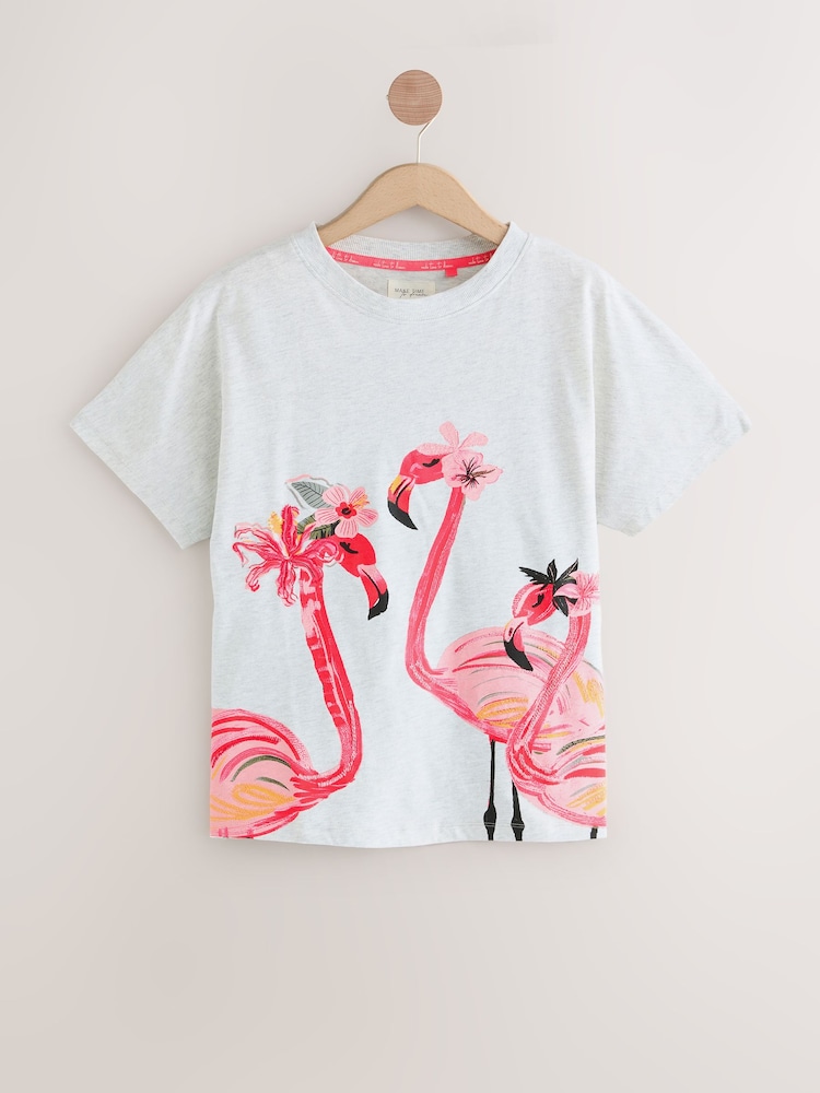 Flamant rose - Pyjama en jersey à manches courtes - Image 9 of 10