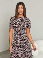 Rosa - Lipsy Printed Jersey Underbust Mini Dress - Imagen 1 de 4