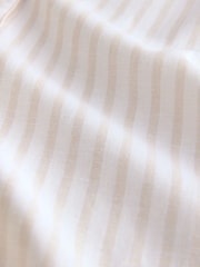Neutral Stripe Button Through Vest Pyjamas - Image 11 of 11